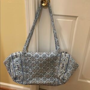 Blue Patterned Tote Bag